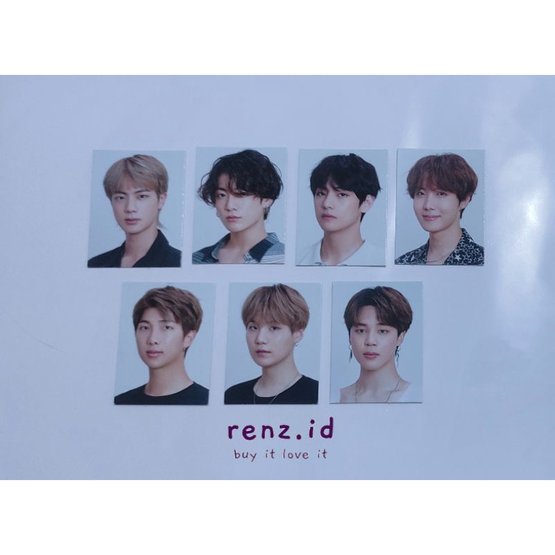Id photo BTS Season greeting 2020 - id photo sg 2020 official