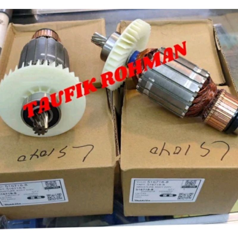 ARMATUR ANGKER ROTOR MESIN POTONG ALMUNIUM ATAU MITTERSAW MERK MAKITA TIPE LS 1040 ORIGINAL