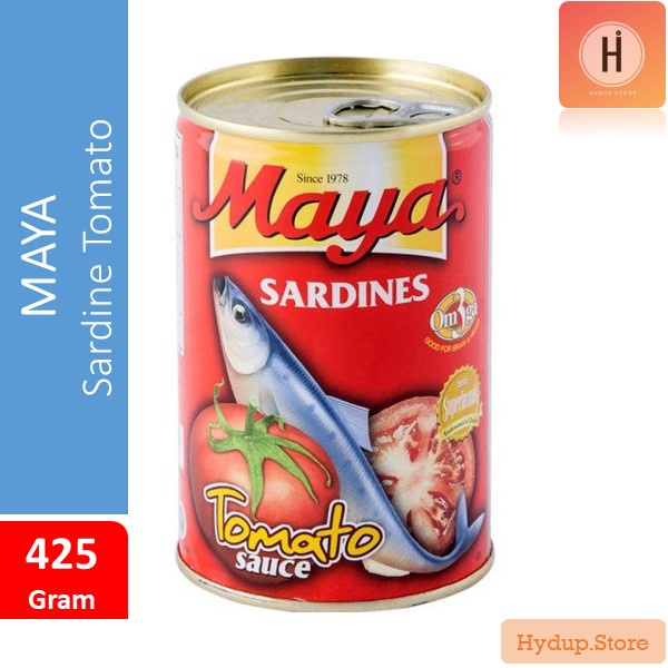 

Maya Sardine Kaleng | Maya Sarden Kaleng Besar 425 Gram | Tomato Sauce