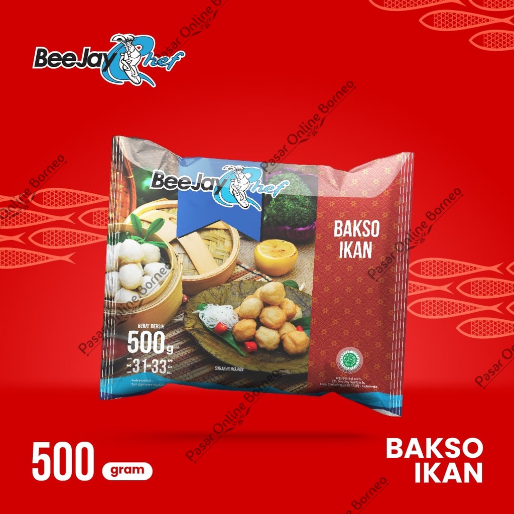 BeeJay Chef Bakso Ikan 500 Gram Frozen Food