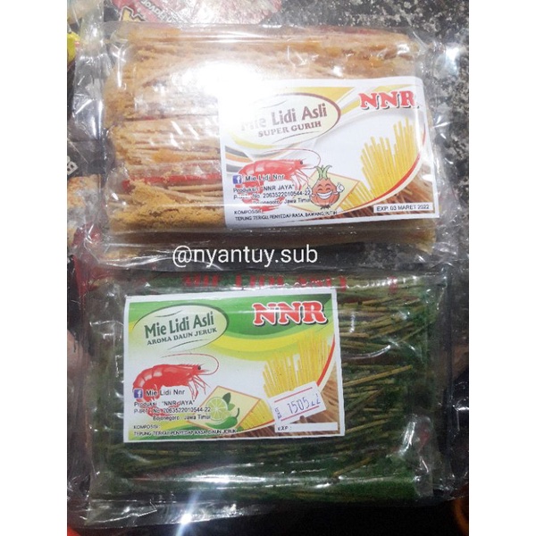 

Mie Lidi NNR Asli atau Mie Biting Rasa Asin, Daun Jeruk dan Pedas [Murah]