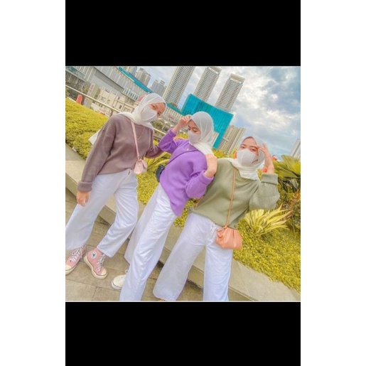 KAOS RAJUT KEKINIAN CLARISSA TOP KNIT PREMIUM MURAH