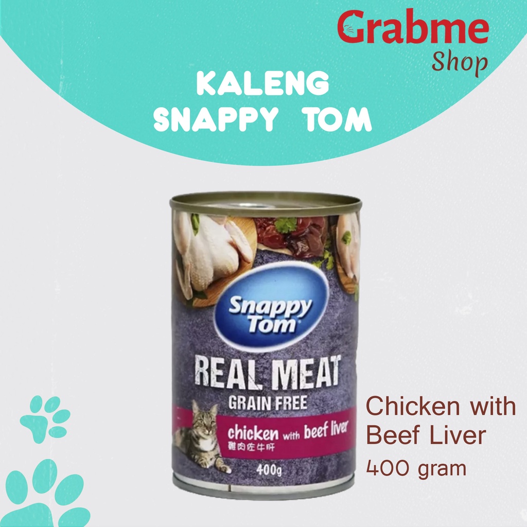 Makanan Kucing kaleng Snappy Tom 400g All Varian 1dus isi 12 pcs (Ekspedisi)