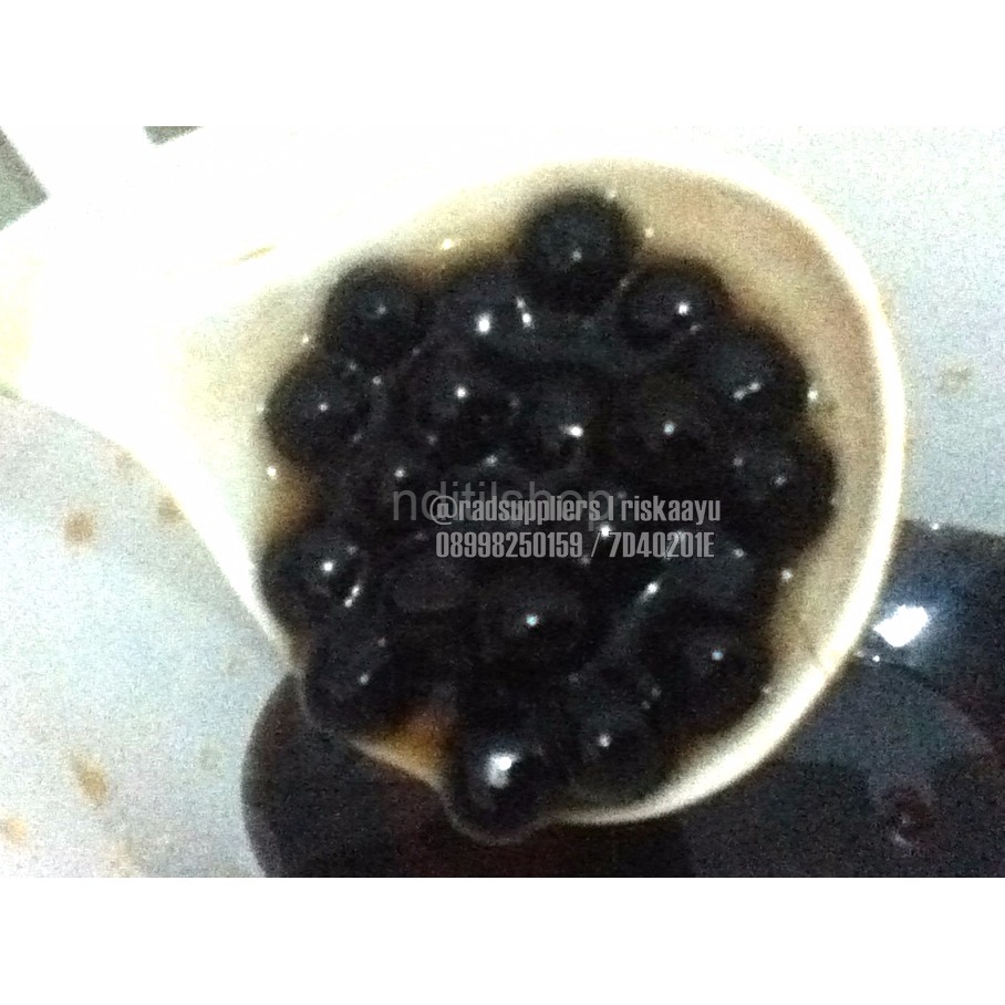 

Black Pearl, Tapioca Pearl 1kg, High Quality, Lokal Product&Halal