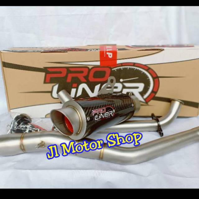 Knalpot Proliner TR1 R Carbon Vixion New R15 CB150 CBR150 R Sonic Satria FU GSX Xabre Mx Mxking GTR