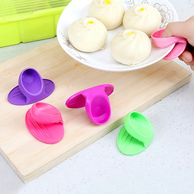 Sarung Tangan Silikon Anti Slip Tahan Panas Kualitas Tinggi Untuk Microwave / Oven