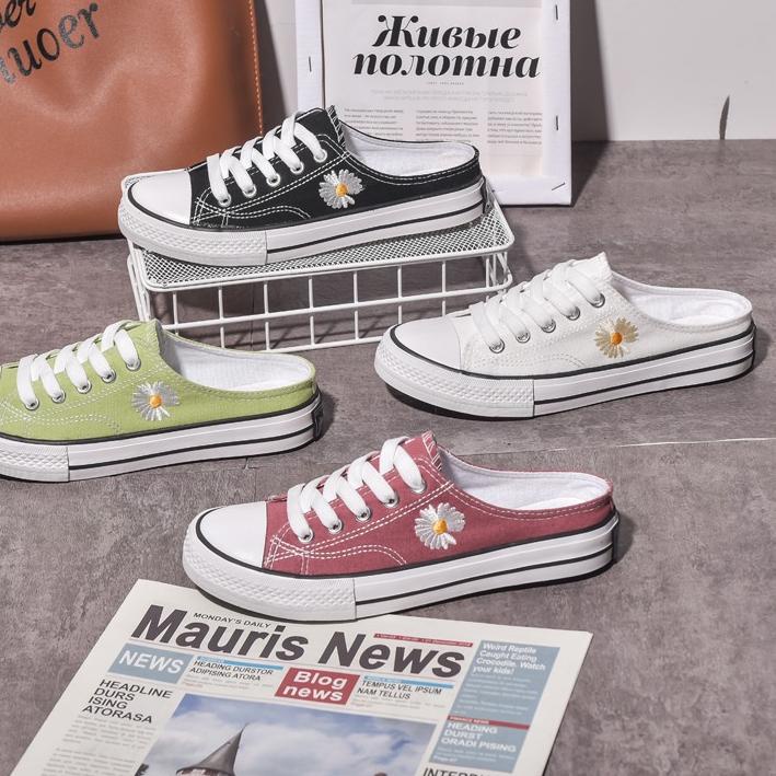 ESST-07 COD AC 920 Sepatu Sneakers Kanvas selop Wanita Import Sepatu santaia .