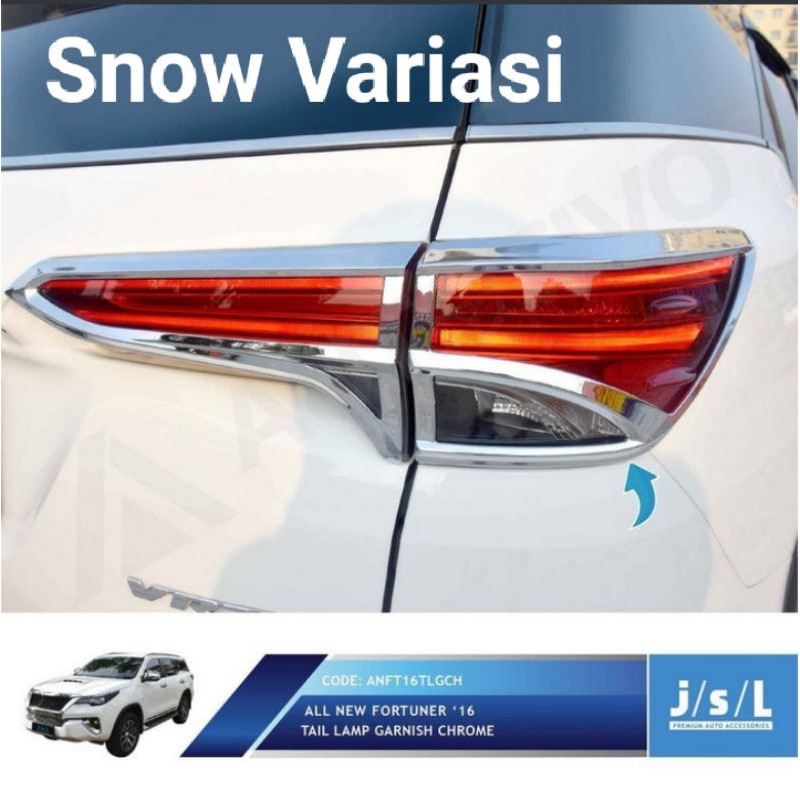 All New Fortuner VRZ paket garnis depan dan belakang chrome JSL