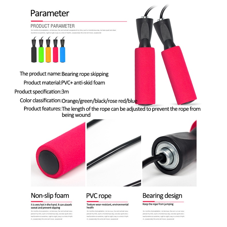 Laciola Alat Olahraga Lompat Tali Skipping Jump Rope High Quality Dewasa-5