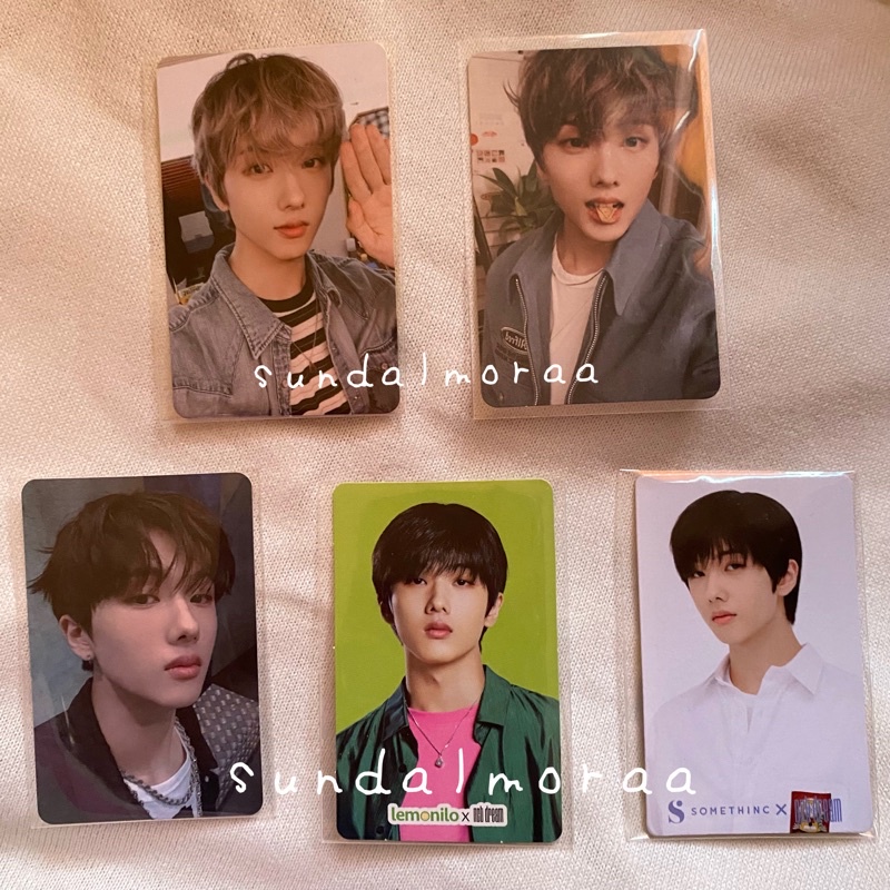 NCT Jisung Photocard: Chillin', Boring, Jewel Case, Lemonilo, Somethinc