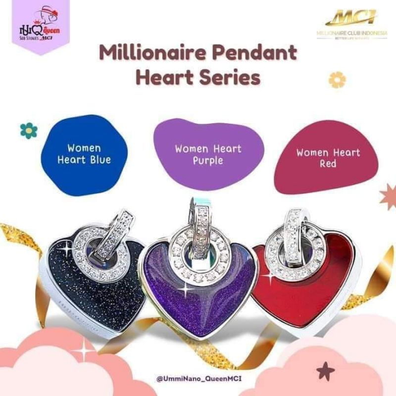 Pendant Heart asli MCI