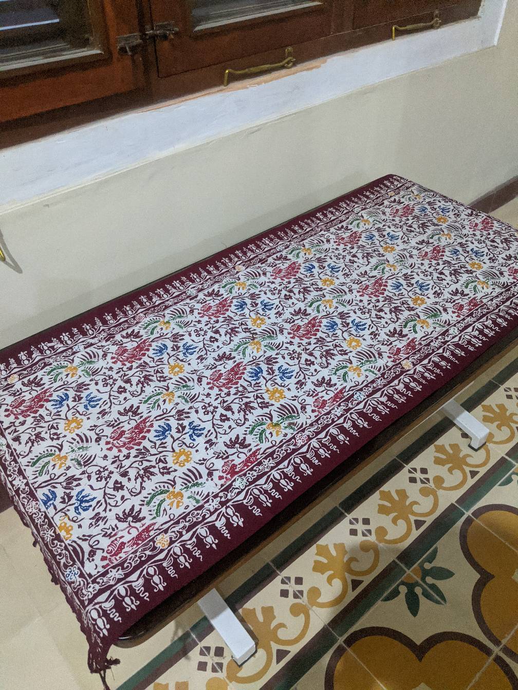Taplak Meja Panjang 120 X50/batik Cap Pekalongan