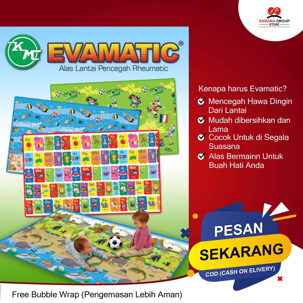 TIKAR KARPET EVAMATIC - EVAMATIK TIKAR BERGAMBAR