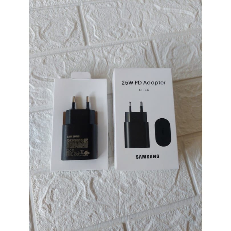 Batok Charger / Kepala Charger Samsung Note 10 USB-C to Type C 25W SUPER Fast Charging Original 100%