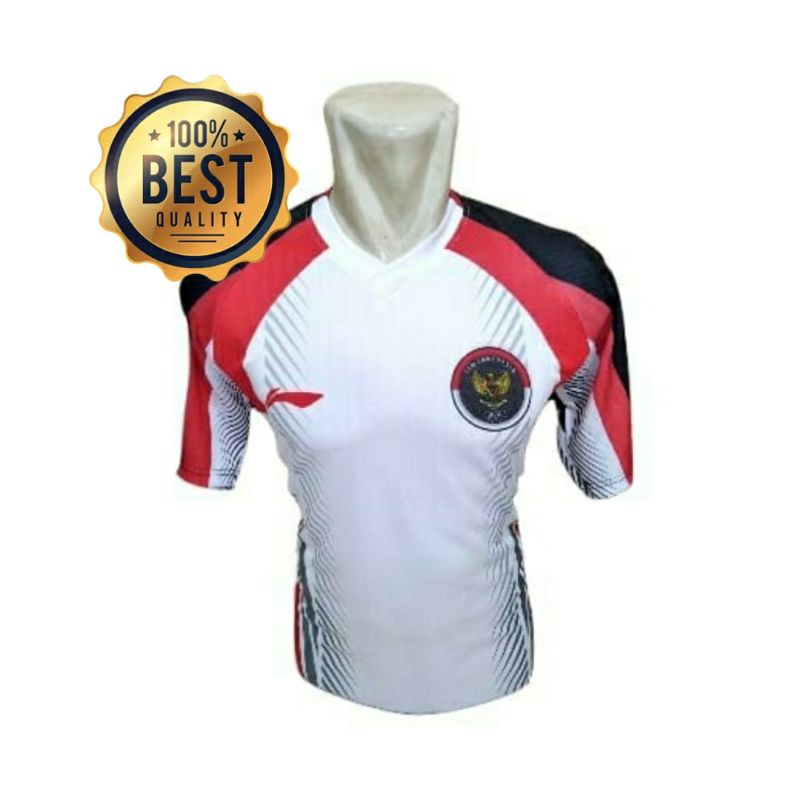 Jersey Putih Atasan Badminton Olimpiade Tokyo 2020 Kaos Baju Lining terbaru