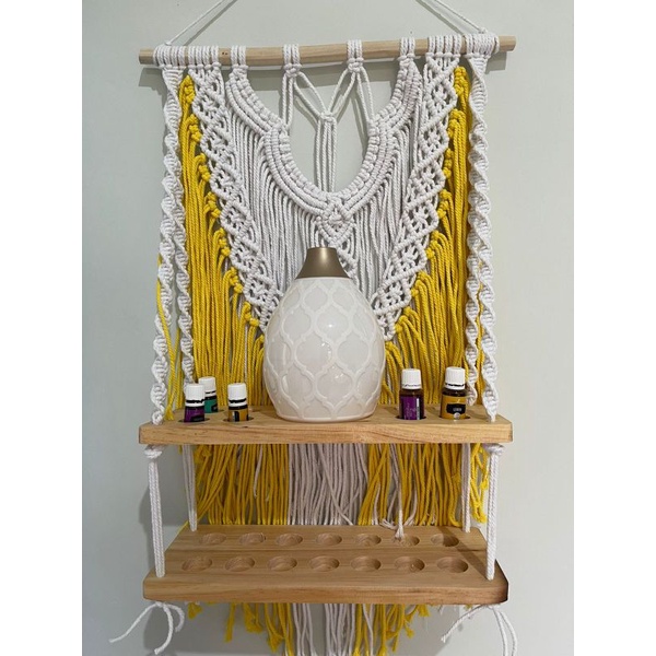 (READY STOK) macrame rak kayu susun/ Macrame Ambalan (AMB 009)