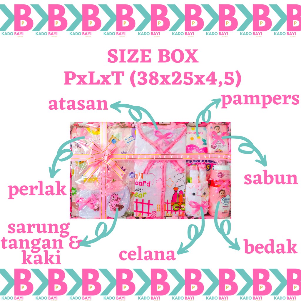 KADO BAYI PAKET PERLAK C Perempuan Laki Laki Baru Lahir Lahiran Murah Babygift Newborn Baby Gift Set Box Hampers Girl Boy Unisex Parsel Parcel 60