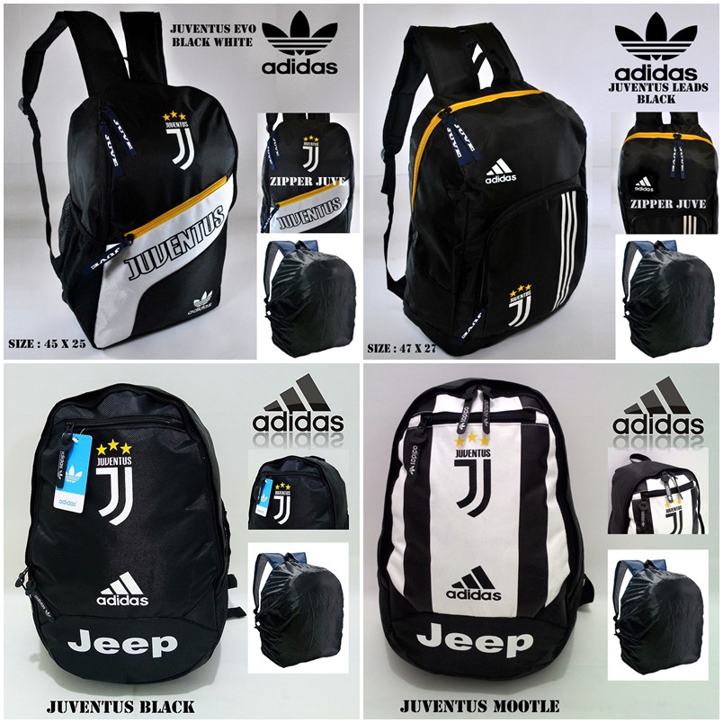 Tas Ransel Backpack Sekolah Olahraga Gym Futsal Klub Sepak Bola JUVE JUVENTUS Anak Dan Dewasa