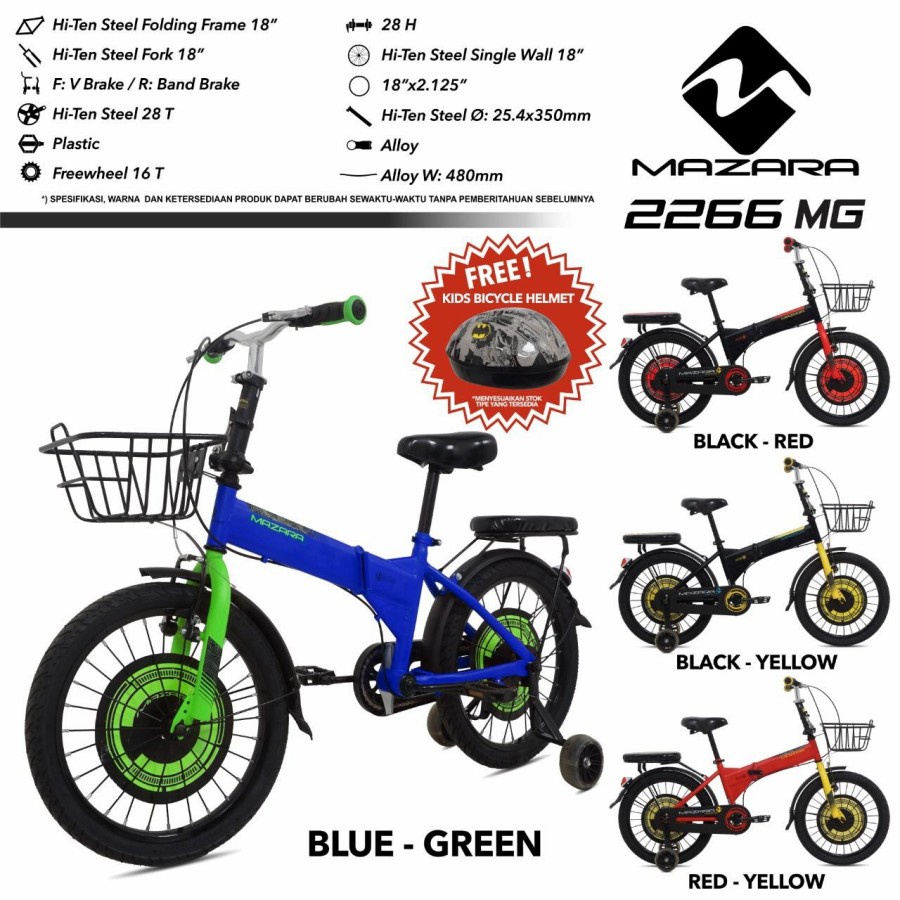 Sepeda Lipat 18 Pasific Mazara mz 2266 mg