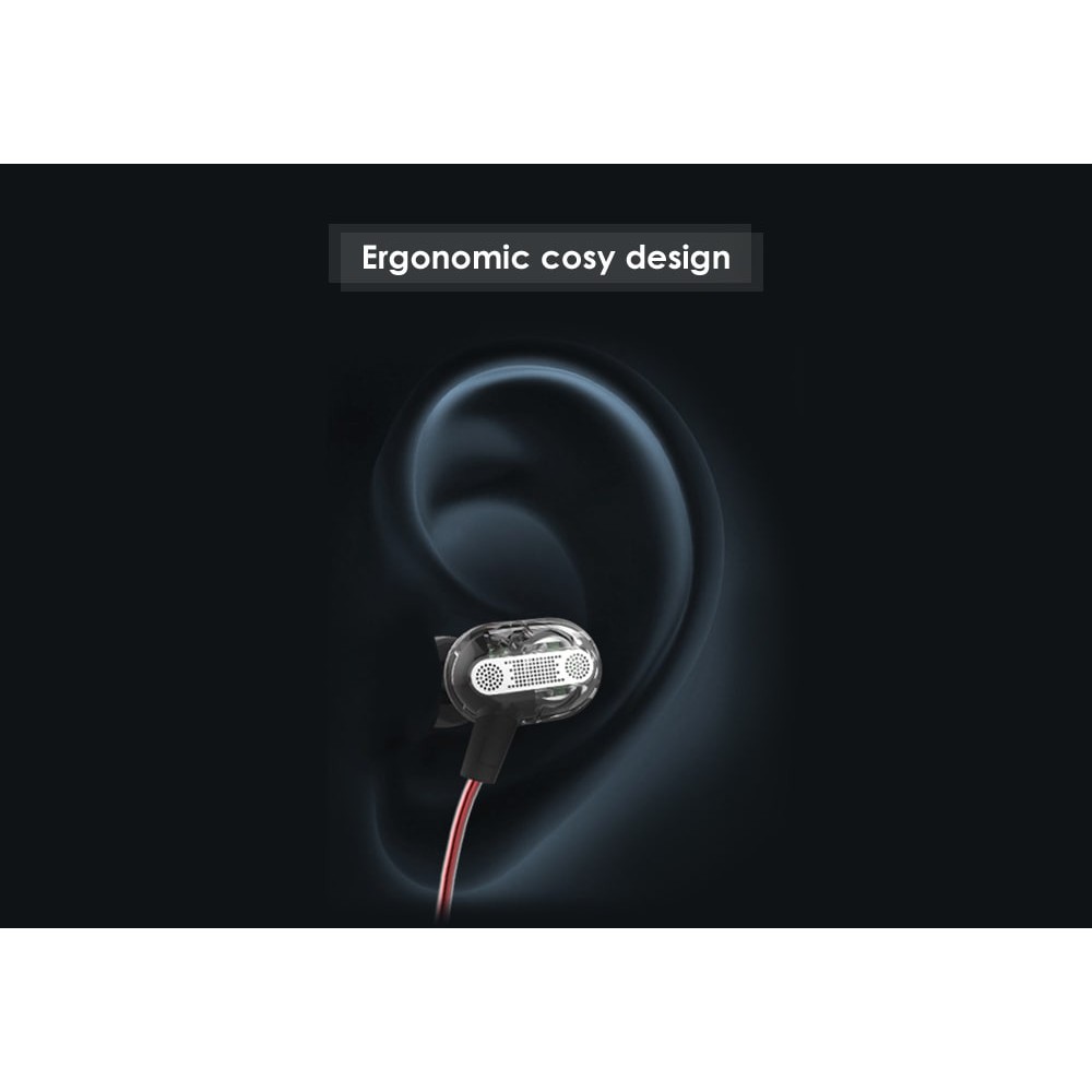 Knowledge Zenith Earphones - Dual Driver - With Mic - KZ - ZSE