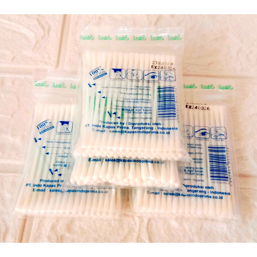 Cotton Bud Korek Kuping Pembersih Telinga (isi 50 pcs)