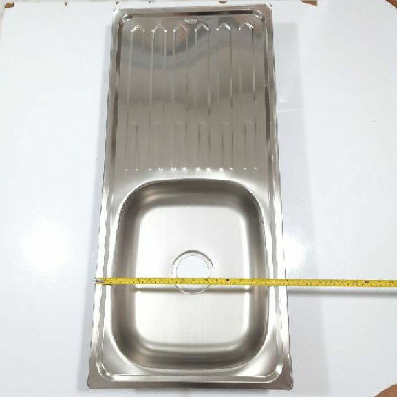 Bak cuci piring Stainless 96cm × 43cm + Afur Khusus DKI by Gosend - Grab