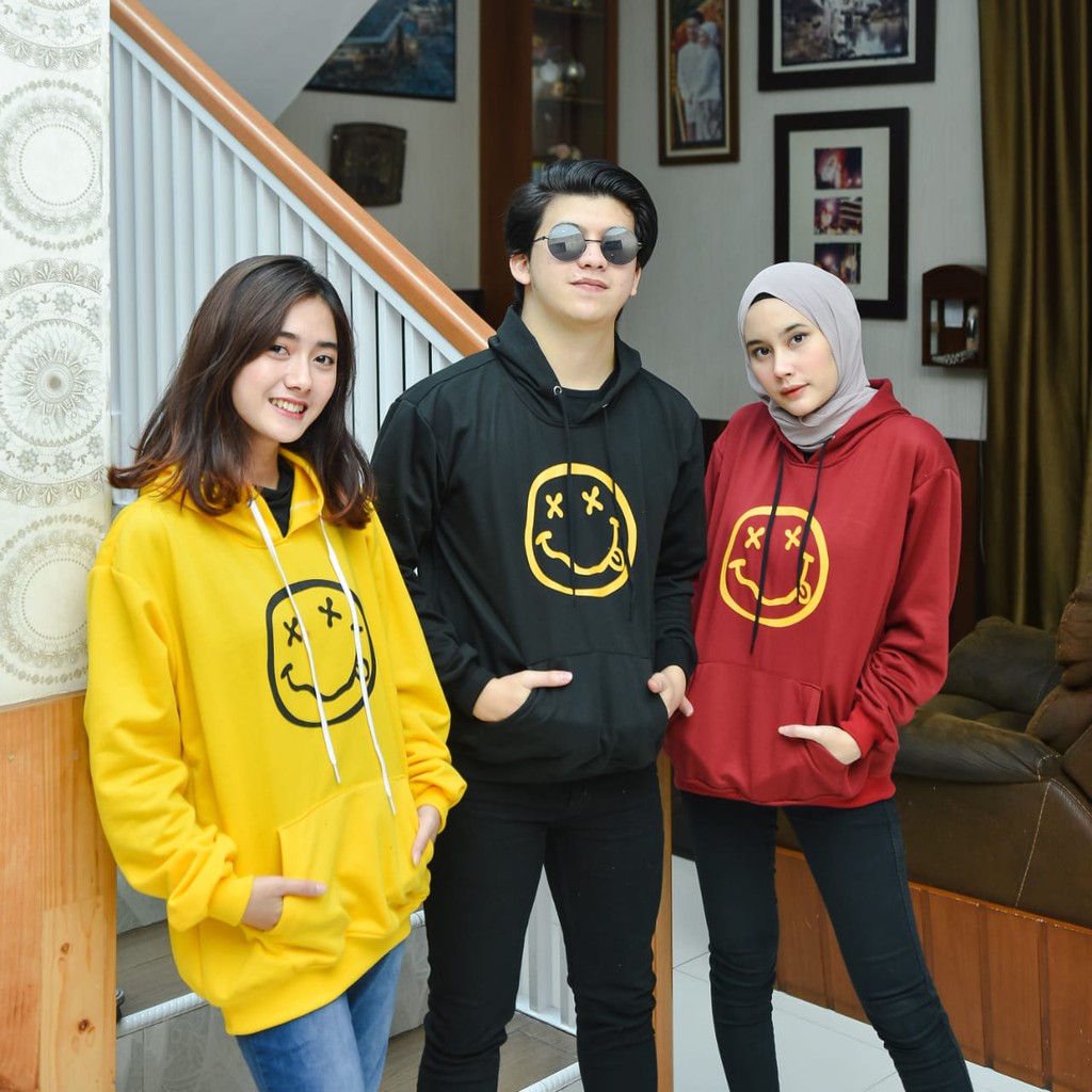 CUTE EMOJI HOODIE UNISEX - ATASAN KEKINIAN PREMIUM