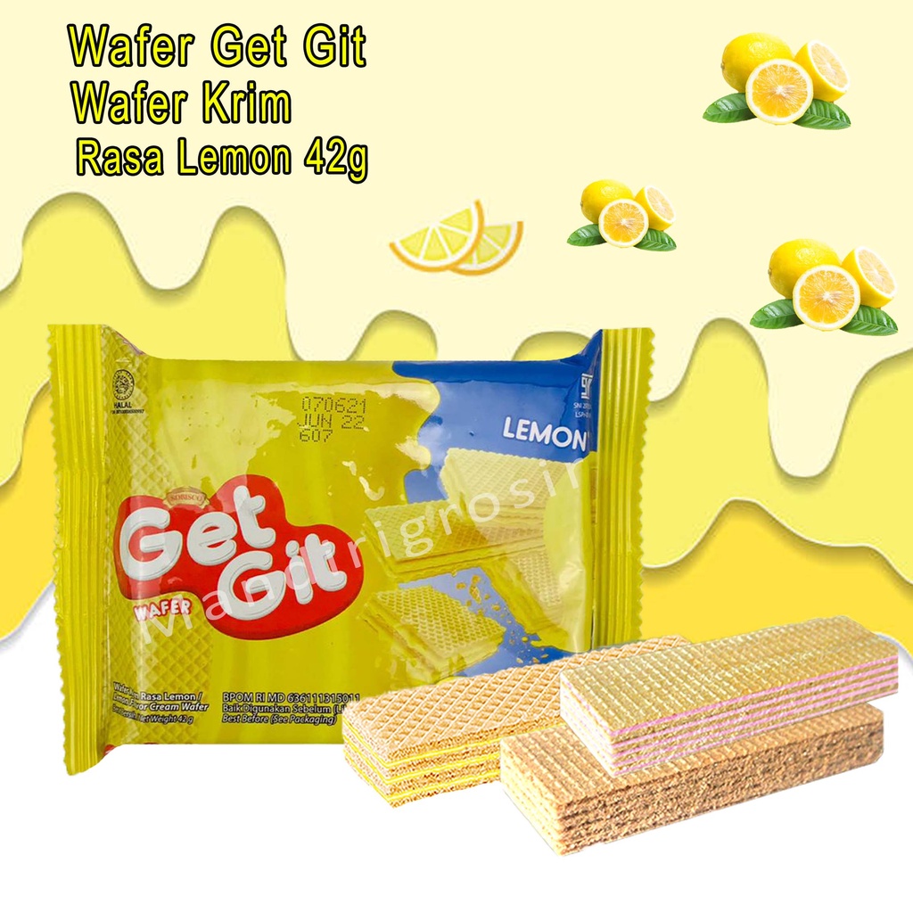 Wafer Krim *Wafer Get Git * Rasa Lemon * 42g