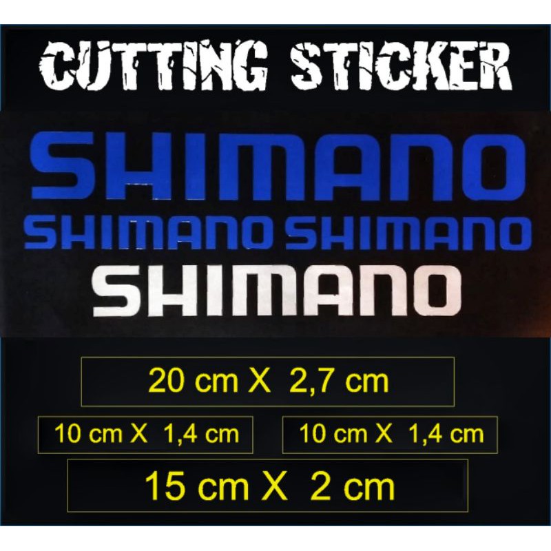 Shimano Cutting Sticker 1 Pack 4 pcs Stiker Brand