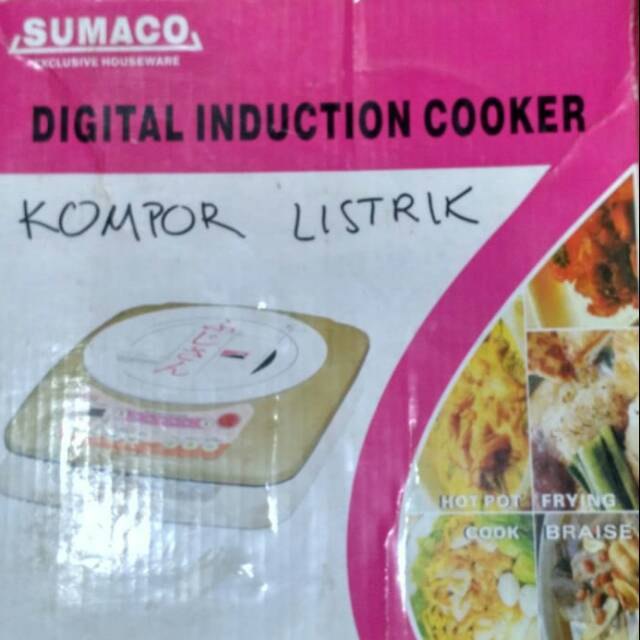 Kompor Listrik/ Digital Induction Cooker Merk SUMACO (Kompor+Panci)