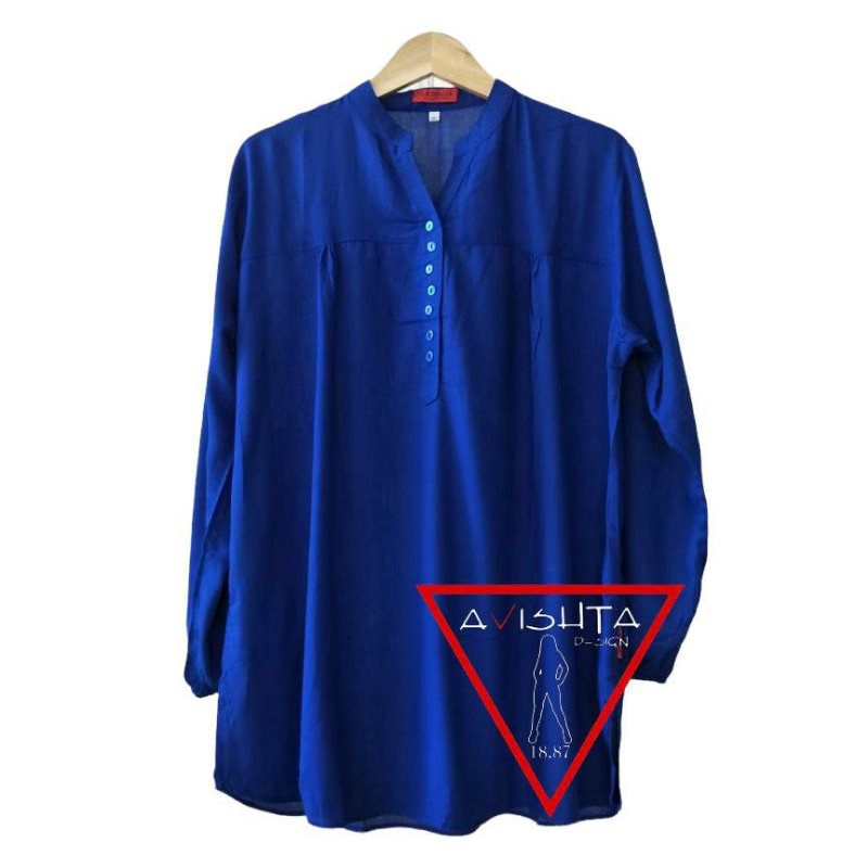 Blus polos rayon birel Blouse polos rayon Blus polos jumbo lasenta by avishta d-sign Blouse Wanita A