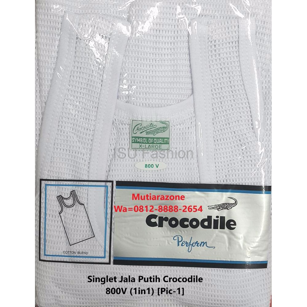 Singlet Jala Crocodile 800V Mutiarazone