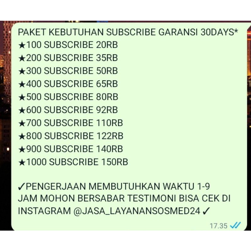 JASA LAYANAN YOUTUBE