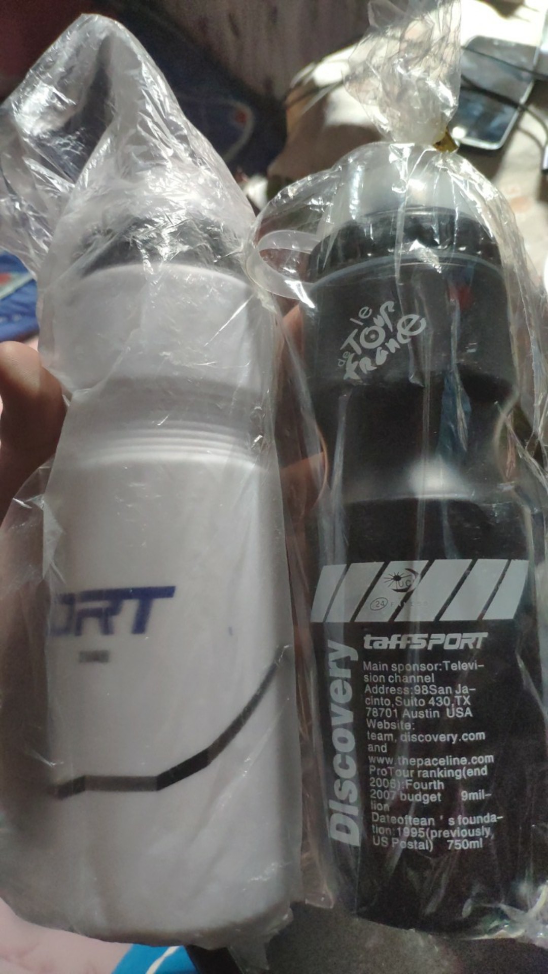 Botol Minum Olahraga Sepeda 750ml Warma Hitam