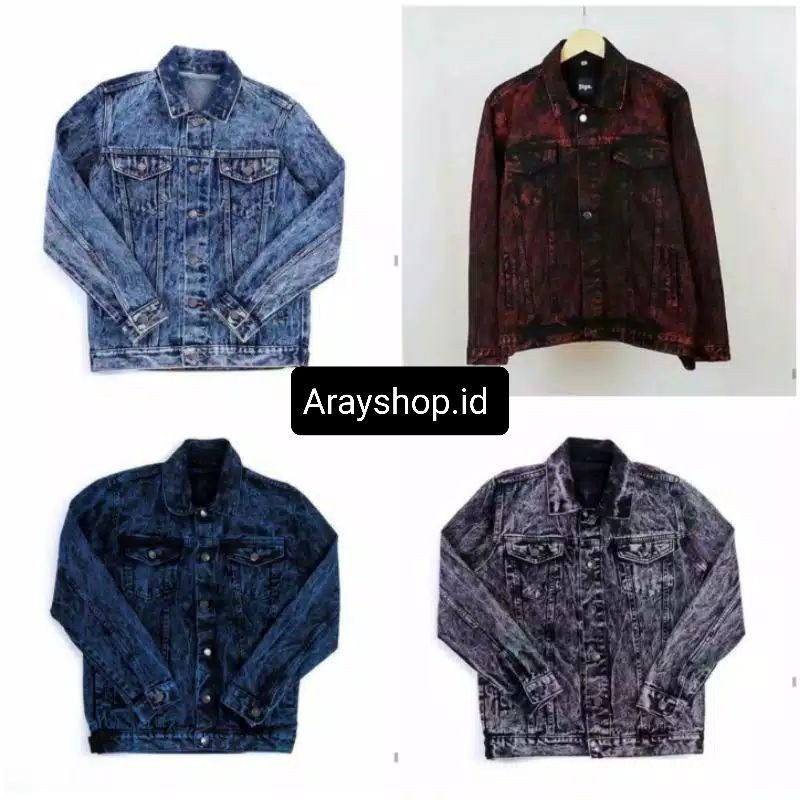Jaket Jeans Pria Original Jaket Jeans cowok Premium Jaket Jeans Pria Sandwash