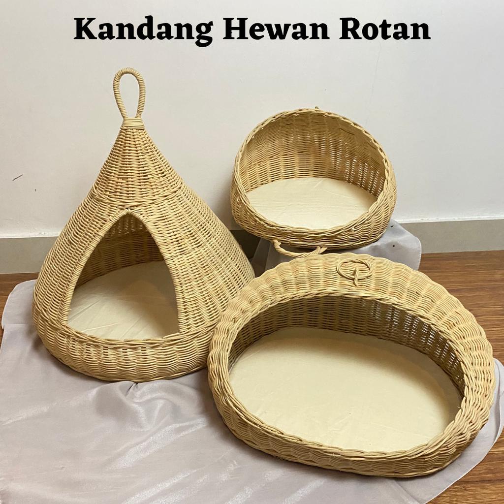 Rumah Kucing / cat house / Kandang Hewan Anyaman Rotan