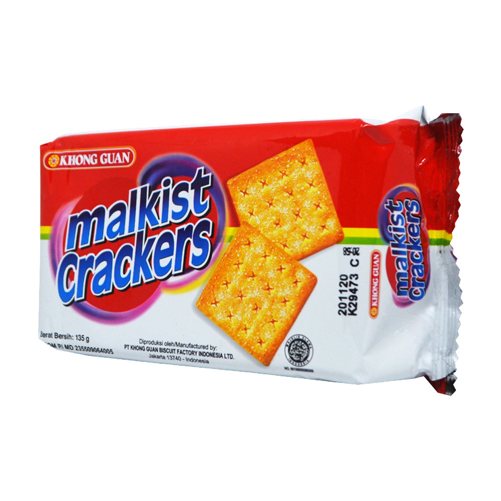 

Khong Guan Malkist Crackers Crispy Biskuit Malkist Krekers Super Renyah - 135gr