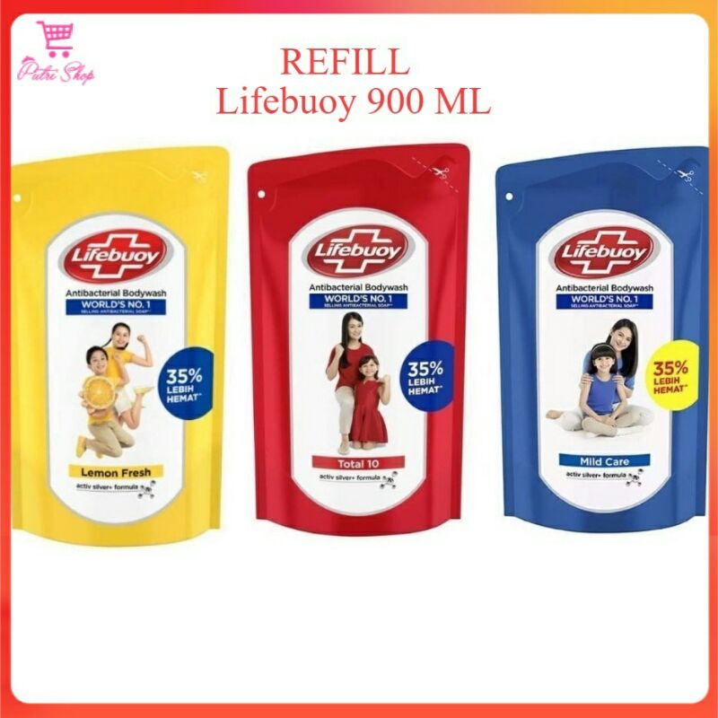 SABUN CAIR LIFEBOUY ANTI BACHTERIAL BODY WASH REFILL - 900Ml