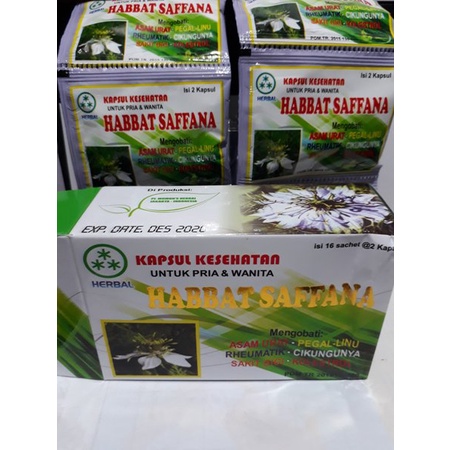 

Habbat Saffana Kapsul 16 Sachet