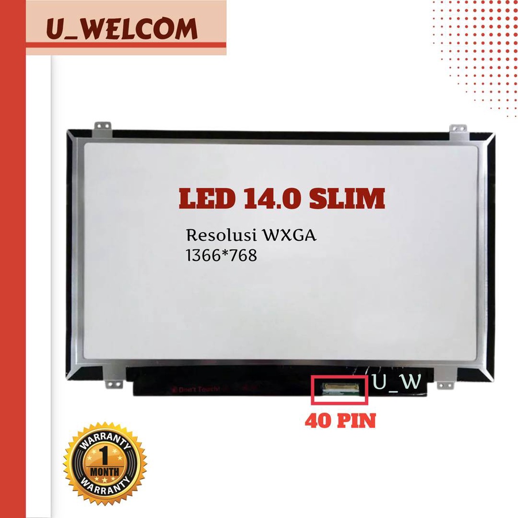 LCD LED 14.0 Slim 40 pin Axioo Neon RNW 40 pin
