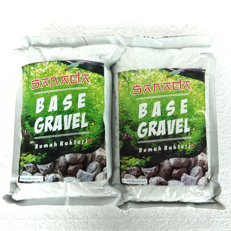 SANADA BASE GRAVEL Rumah bakteri media tanam aquascape 1/2kg