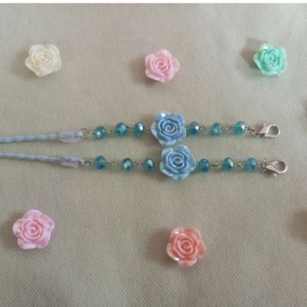 Tali Masker kristal Mawar besar