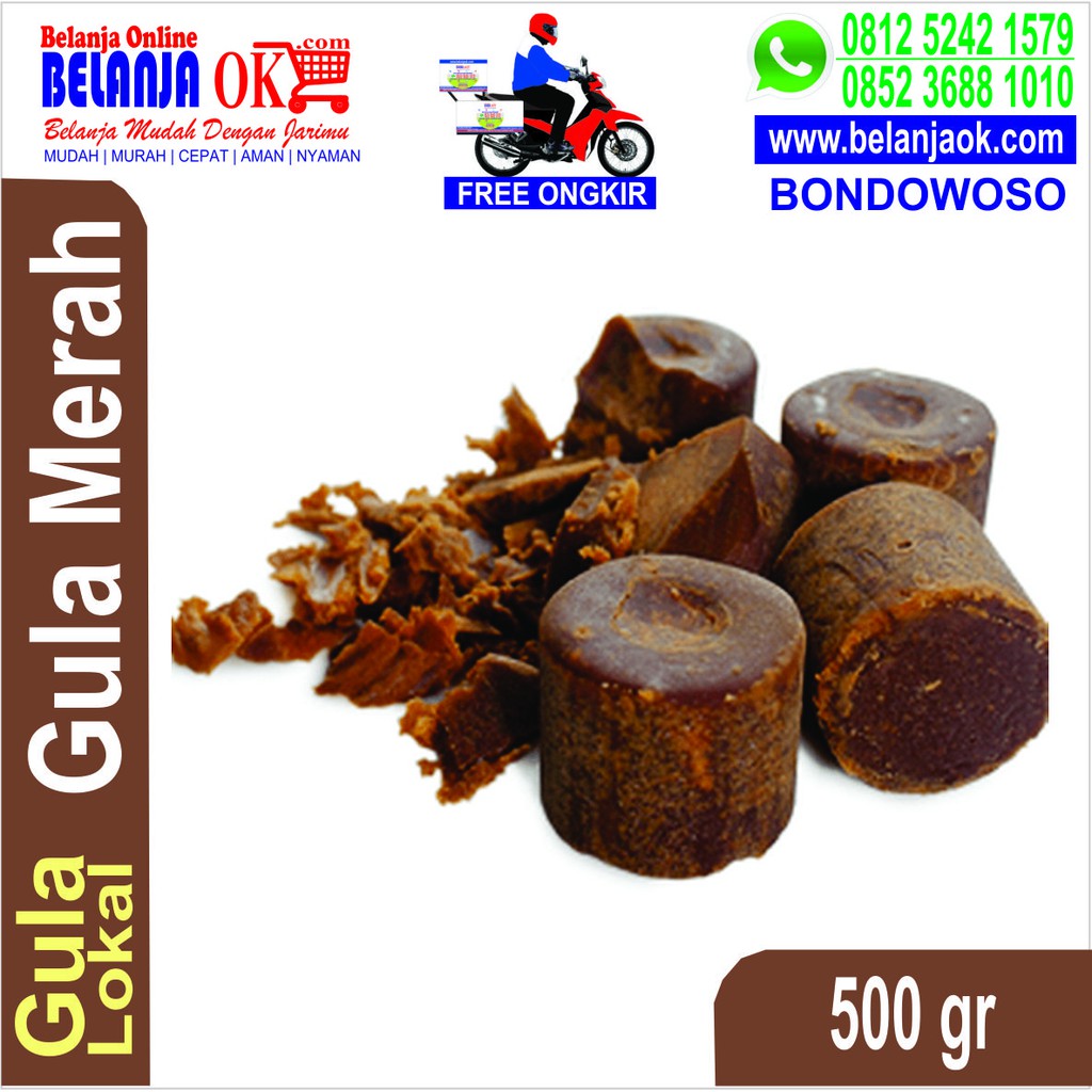 

Gula Merah Lokal Bondowoso 500 gram