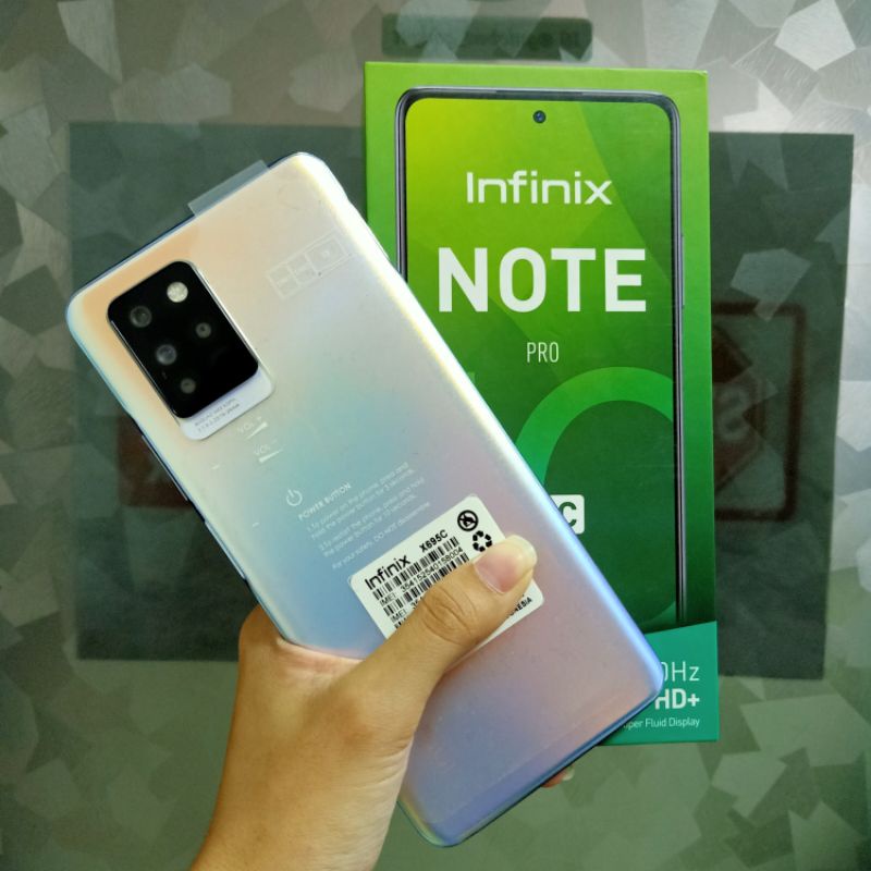 (SECOND) INFINIX NOTE 10 PRO NFC 6/64GB PEMAKAIAN ±8 BULAN SUPER ISTIMEWA MULUS NO MINUS