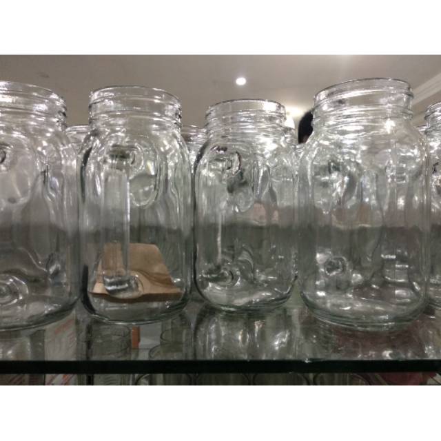 (Ready stock) Gelas jumbo mug drinking jar | gelas cafe | souvenir pernikahan