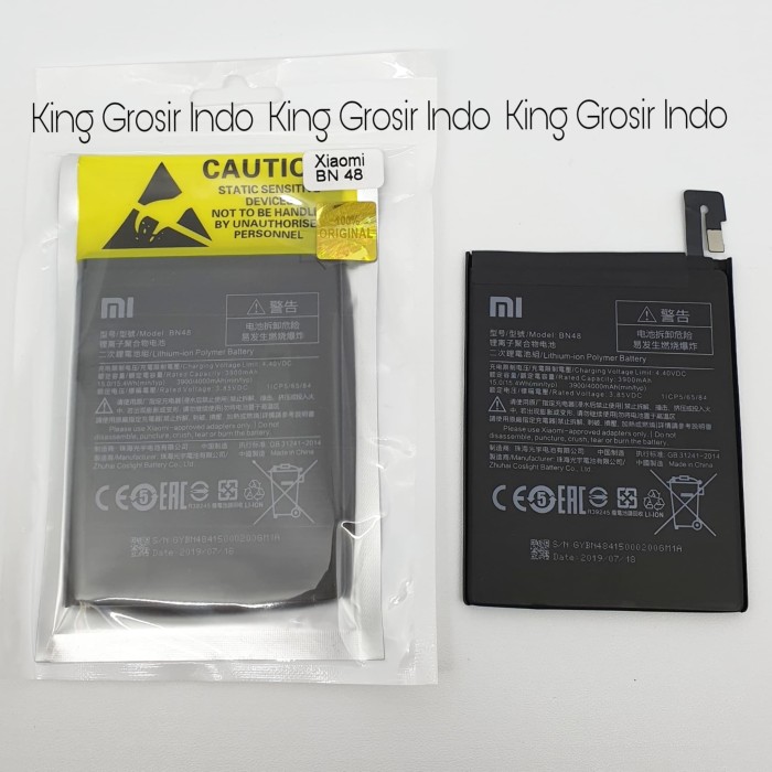 Baterai XIAOMI BN48 Original 100% Xiaomi Redmi Note 6 Pro BN 48 Batre