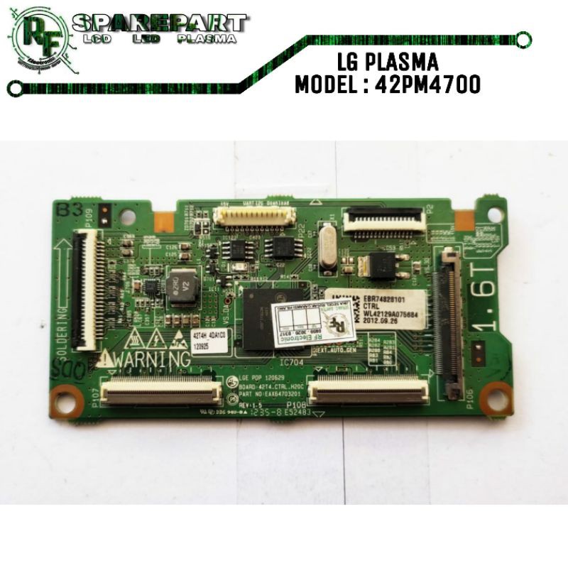 TCON T CON BOARD TV PLASMA LG 42PM4700 Ticon tv plasma lg 42pm4700