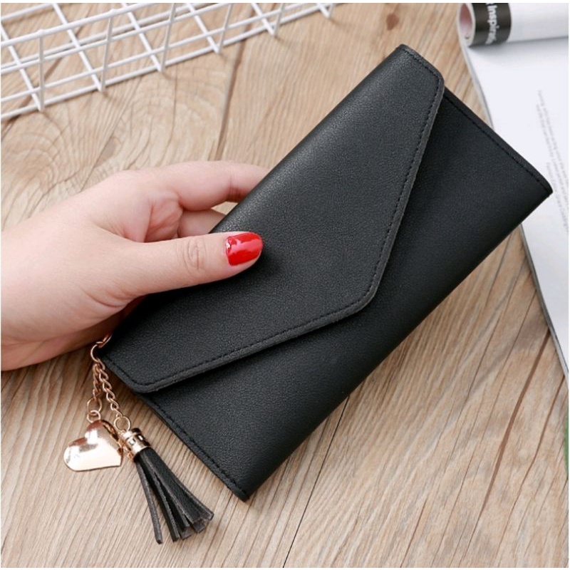 DK30 Dompet Kulit Lipat Polos Panjang 104C