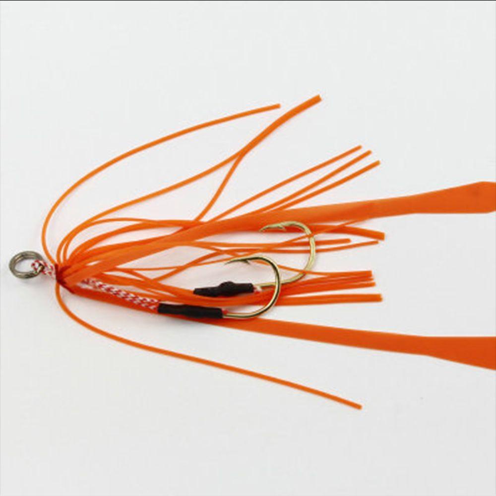 TOP 3pcs /set Rok Silikon Kawat Tahan Lama Kait Pancing Ganda SpinnerBait Manusia Hidup Bahan Karet