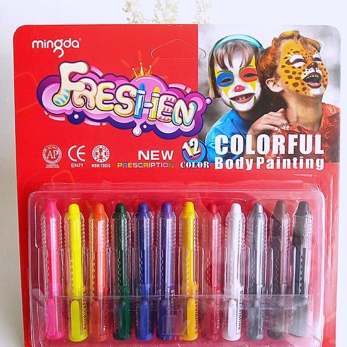 

Mingda Freshen Face Painting 12 / Crayon Wajah - Aman Untuk Anak Anak